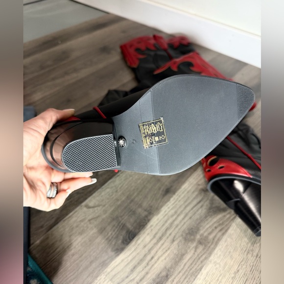 Azalea Wang DEIMOS-BLACKMULTI OVER THE KNEE WESTERN BOOT Size 6 - Picture 7 of 11